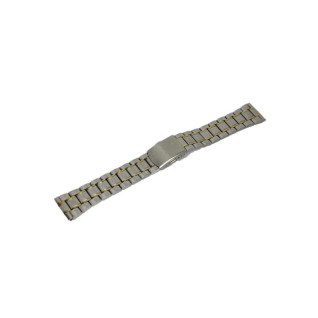 Браслет для часов U1/8 (Silver/Gold 22 mm L-175mm)(012918)