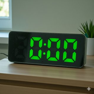 Электронный будильник от сети DS-3821L (012946)