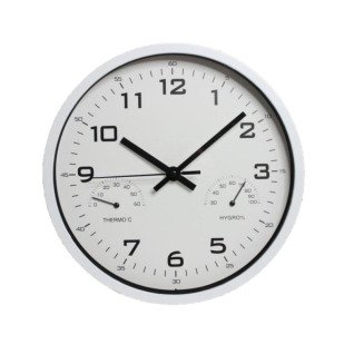 Настінний годинник 2005-075 (All White) ПХ d-25 (013092)