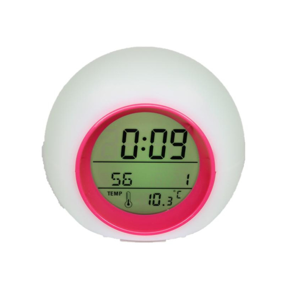 Купить Електронний будильник 212 (White-Pink)(013170)