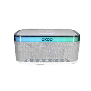 Часы-Колонка OKOP KP-559 (White-Grey)(013173)