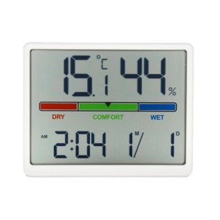 Годинник настільний електронний LED-8280 (White) 92x73x15 (012196)