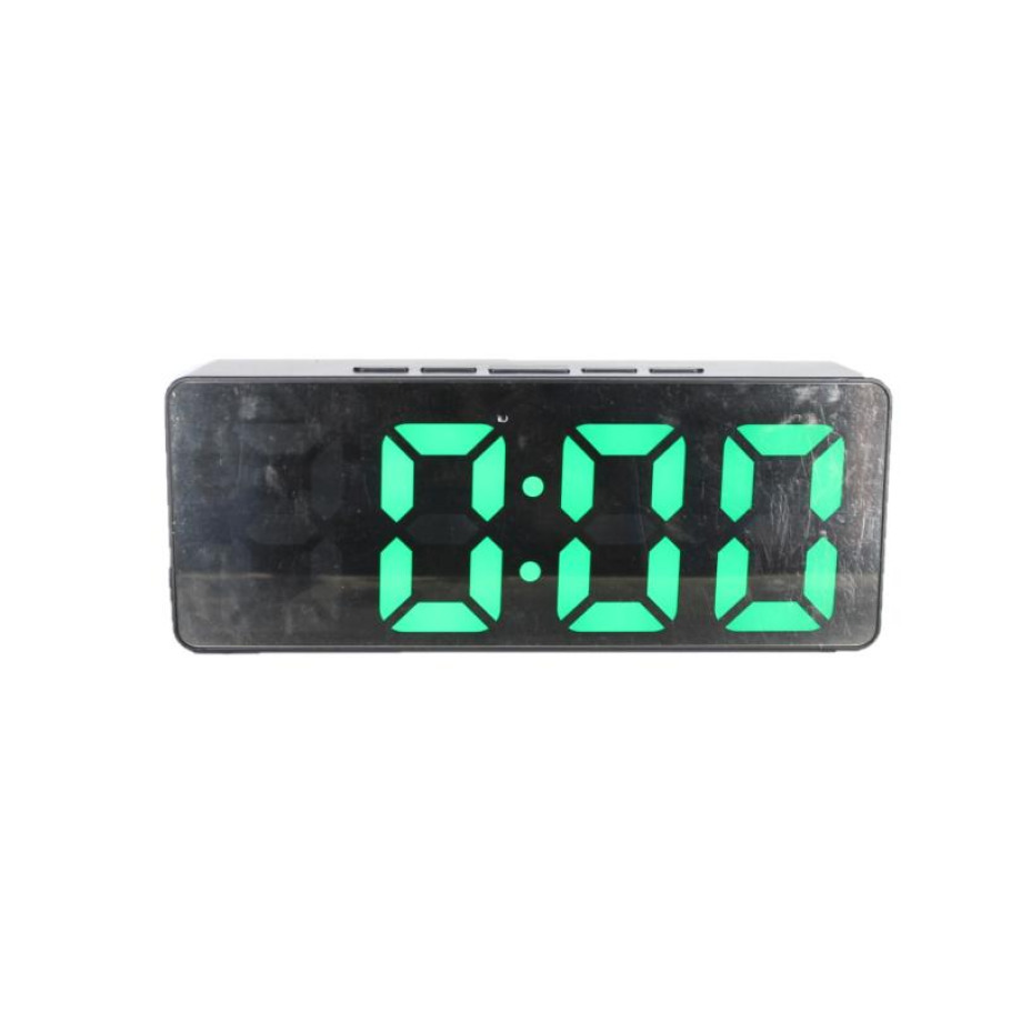 Купить Электронный будильник от сети DS-3698 (Black-Green)(013130)