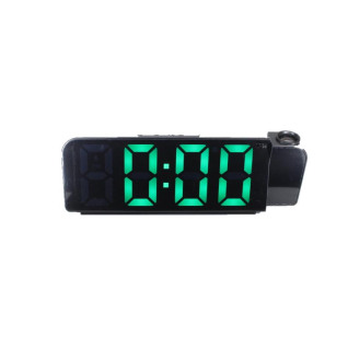 Электронный будильник от сети GH8013 (Black/Green)(013144)