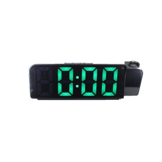 Електронний будильник від мережі GH8013 (Black/Green)(013144)