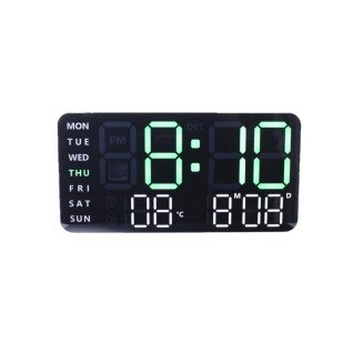 Электронный будильник от сети 6659 (White/Green)(013135)