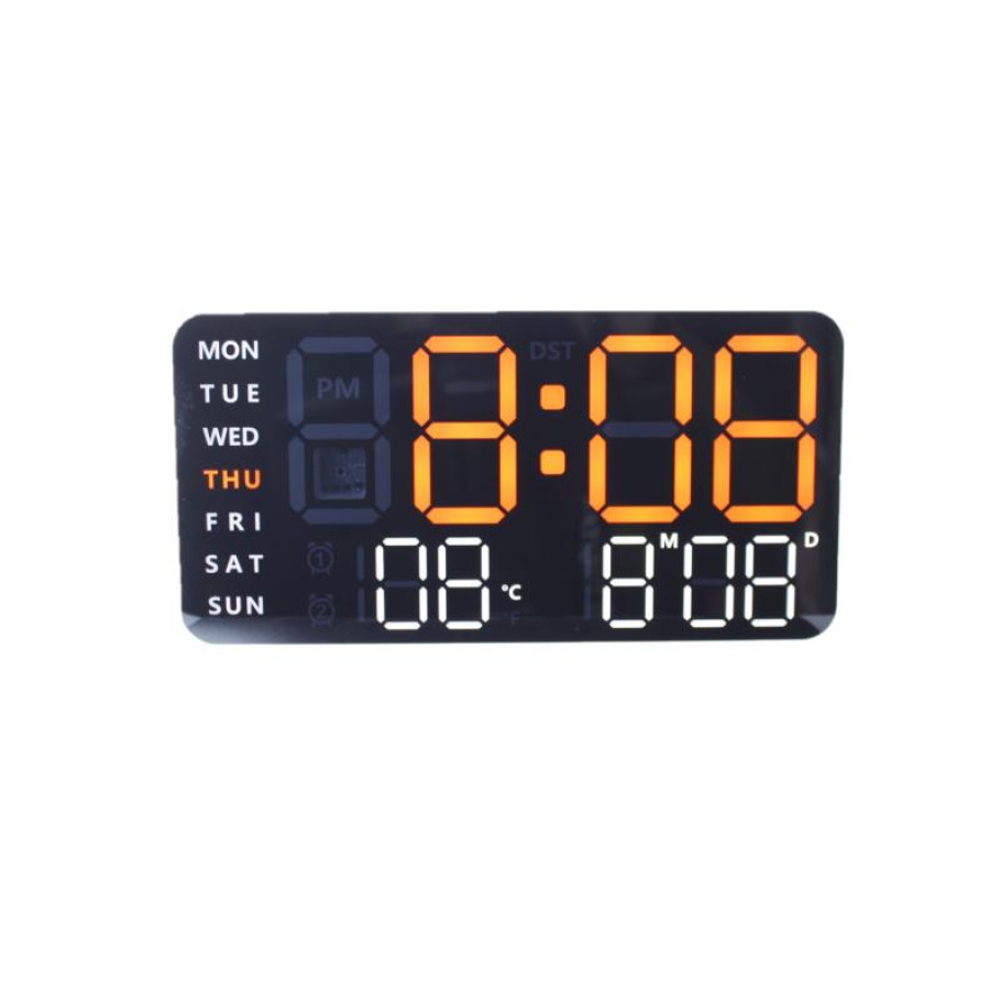 Купить Електронний будильник від мережі 6659 (White/Orange)(013137)