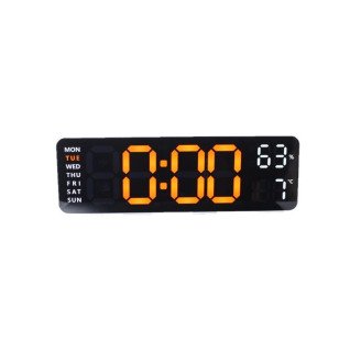 Електронний будильник від мережі 5503 (White/Orange)(013141)