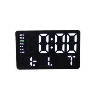 Электронный будильник от сети GH0722 (White/White)(013148)
