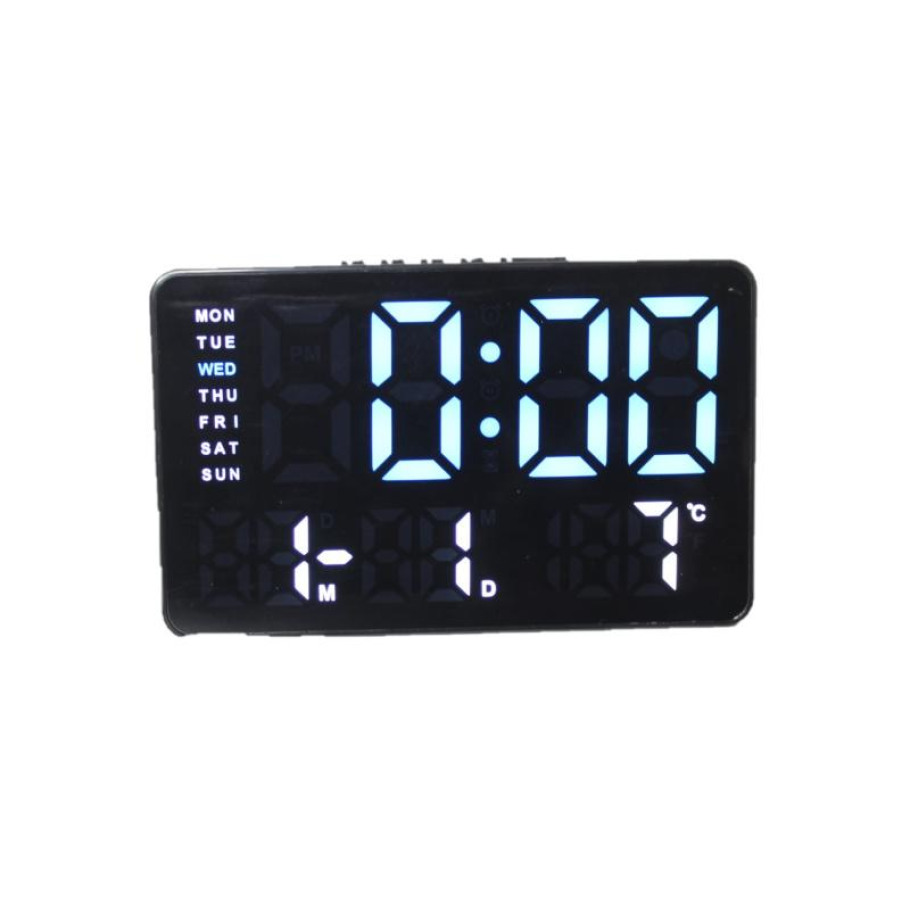 Купить Електронний будильник від мережі GH0722 (Black/Blue)(013146)