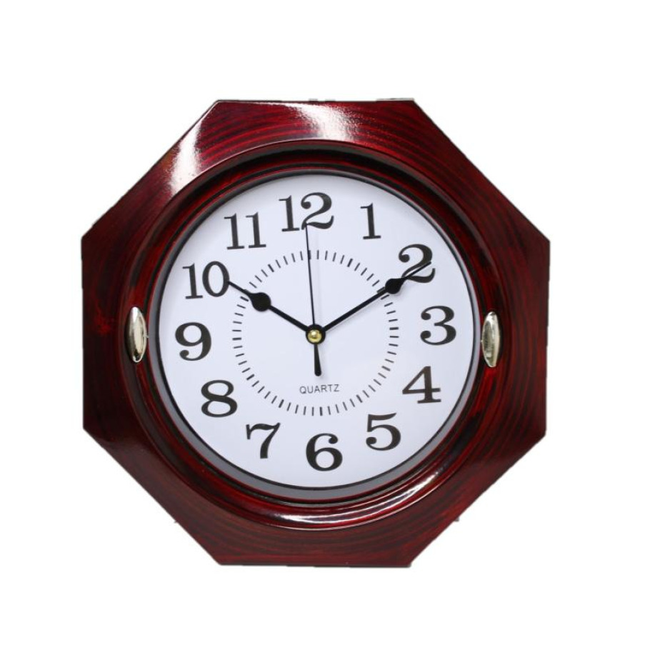 Купить Настенные часы 696 d-24 (Maroon White)(013299)