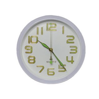 Настенные часы XX742Y d-25 (All White\Fosfor)(013283)