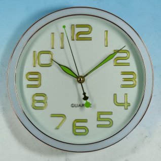 Настенные часы XX742Y d-25 (All White\Fosfor)(013283)