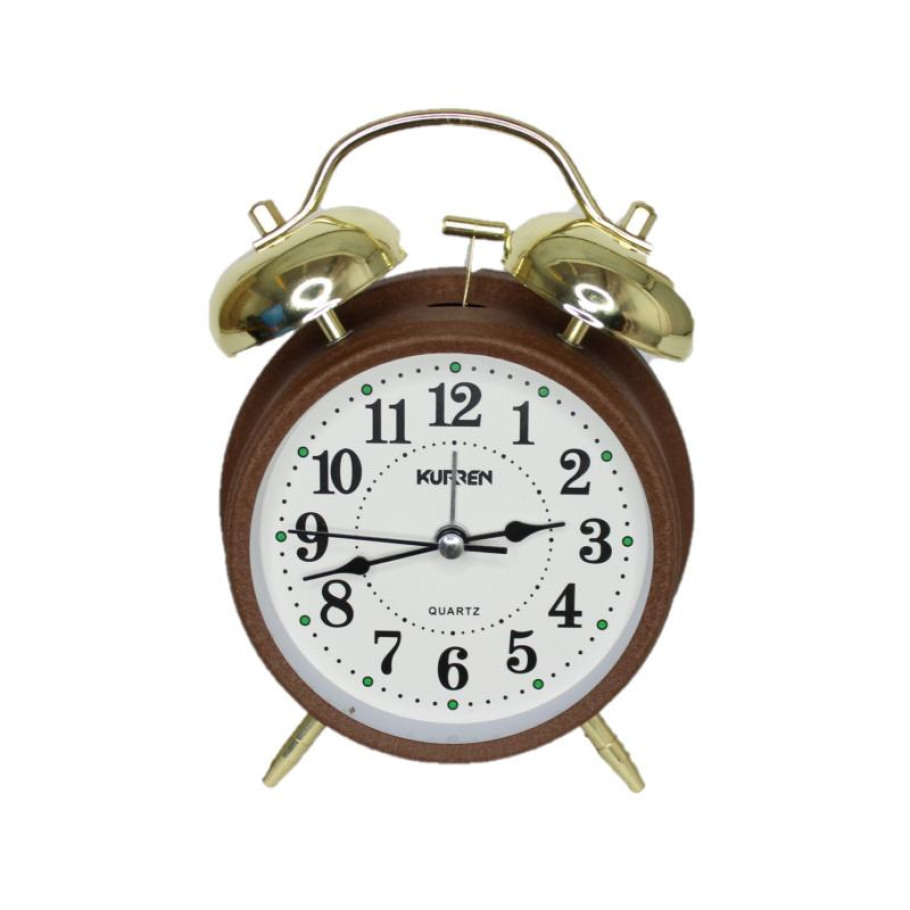 Купить Кварцовий будильник Kurren 860 (Brown Golden) (013376)