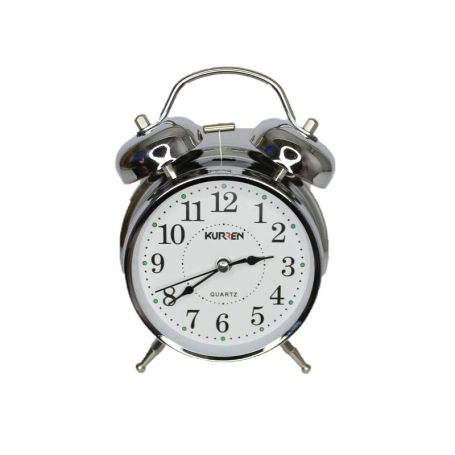 Купить Кварцевый будильник Kurren 4010 (Silver White)(013371)