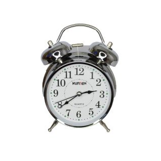 Кварцевый будильник Kurren 4010 (Silver White)(013371)