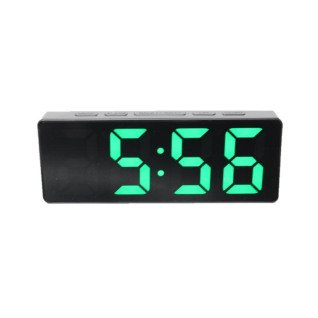 Электронный будильник от сети DS-3806M (Black Green)(010572)