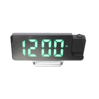 Электронный будильник от сети DSX-673 (Black Green)(013335)