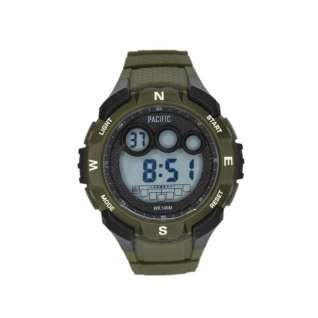 Электронные часы в колбе Pacific 337G-1 d-50(Black-Green)(013315)