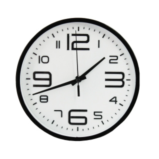 Настенные часы 2120T-2A ПХ d-20 (Black White)(013717)