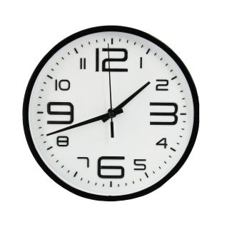 Настінний годинник 2120T-2A ПХ d-20 (Black White)(013717)