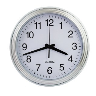 Настенные часы 2603 (Silver White) ПХ d-26 (013719)