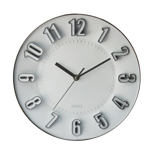 Настенные часы 2005-089 (Silver White) ПХ d-27 (013713)