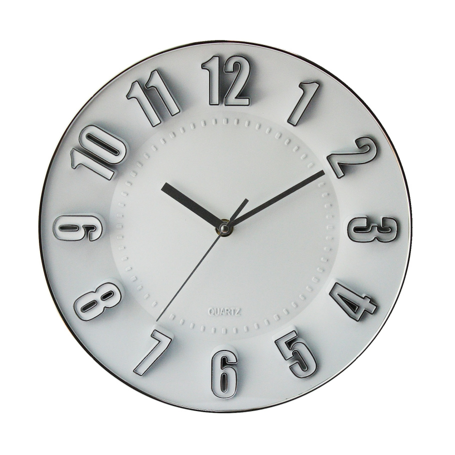 Купить Настенные часы 2005-089 (Silver White) ПХ d-27 (013713)