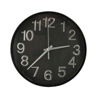 Настенные часы 2120T-1A (Black Black) ПХ d-20 (013716)