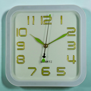 Настенные часы XX740Y (All White) ПХ 25*25 (013727)