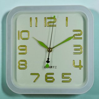 Настенные часы XX740Y (All White) ПХ 25*25 (013727)