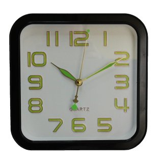 Настенные часы XX740Y (Black White) ПХ 25*25 (013726)