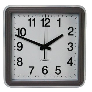 Настінний годинник 2503 (Silver White) ПХ 24-24 (013800)