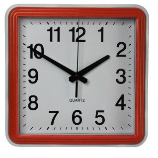 Настенные часы 2503 (Orange White) ПХ 24-24 (013799)