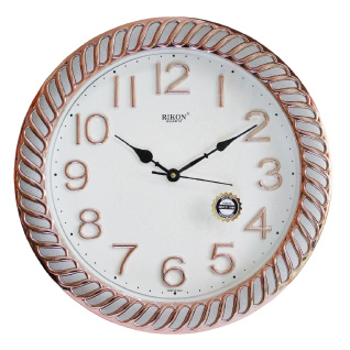 Настінний годинник Rikon 38DX d-40 (Silver\Rose White) (006224)