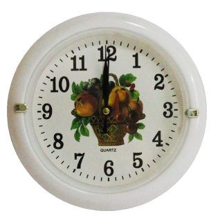 Настенные часы 653S d-18 см (White) (013872)