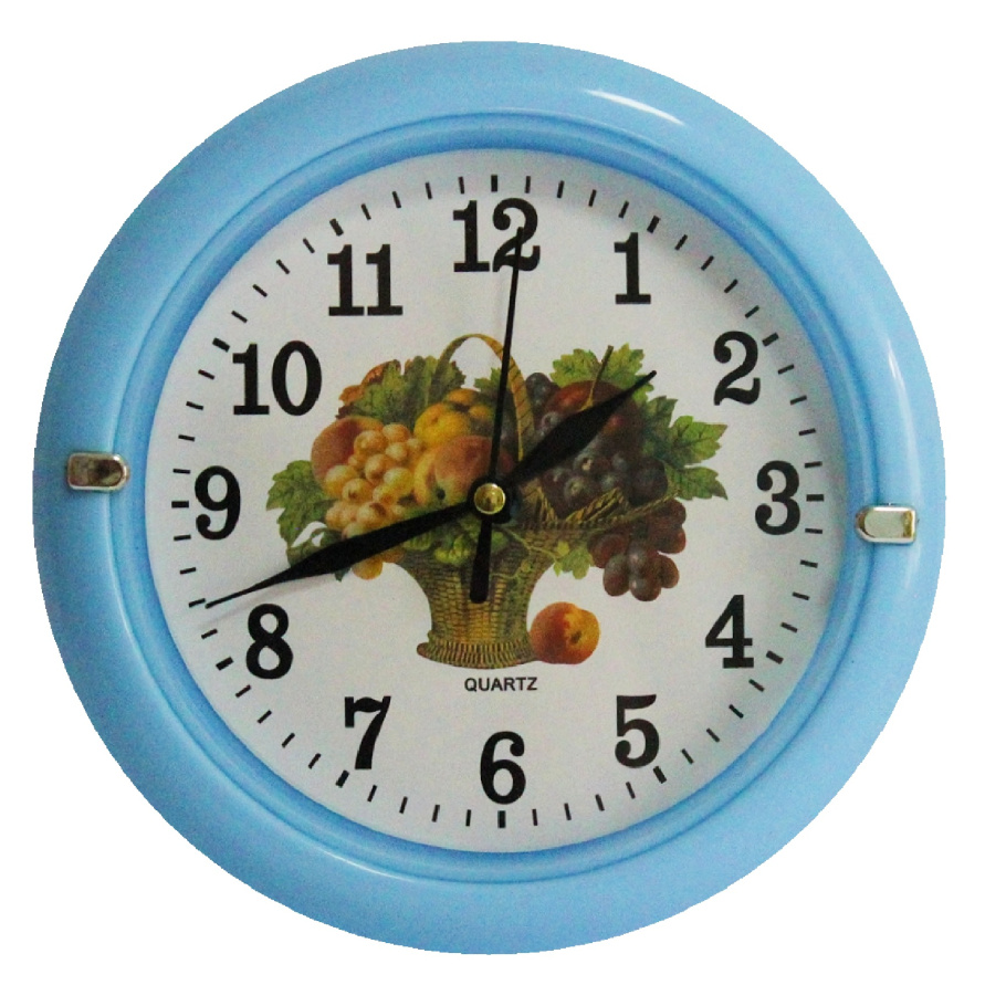 Купить Настенные часы 653S d-18 см (Blue) (013874)
