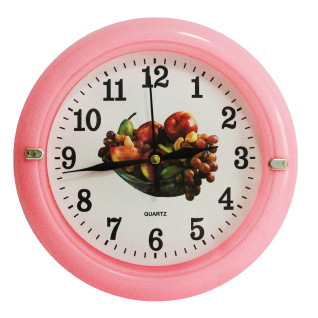 Настенные часы 653S d-18 см (Pink) (013873)