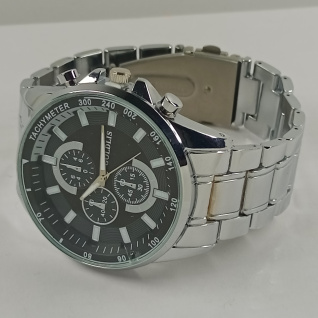 Купить Чоловічий годинник Goldlis-9192G d-46 (Silver Black Silver)(013879)