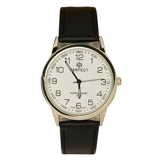 Часы Perfect на ремне C402-1 d-38 (013893) (Silver White Black)