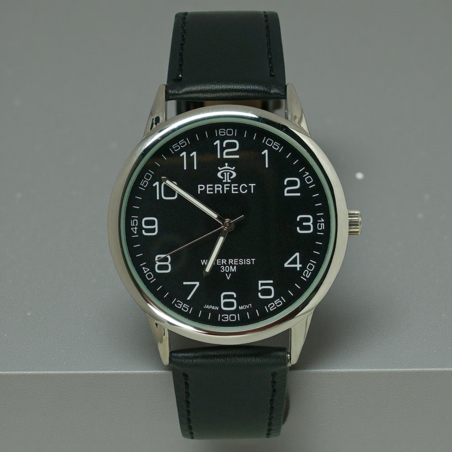 Купить Часы мужские на ремне Perfect GXB432-05 d-40 (013892) (Silver Black Black)
