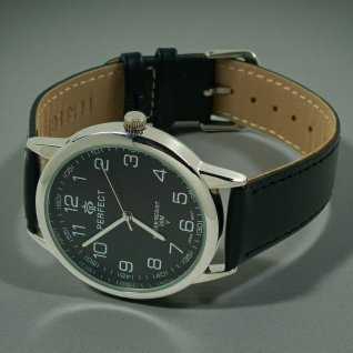 Купить Годинник чоловічий на ремні Perfect GXB432-05 d-40 (013892) (Silver Black Black)