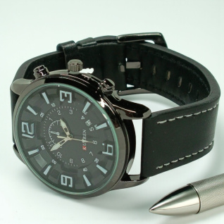 Купить Годинник чоловічий на ремні Kurren d-45 (014063)