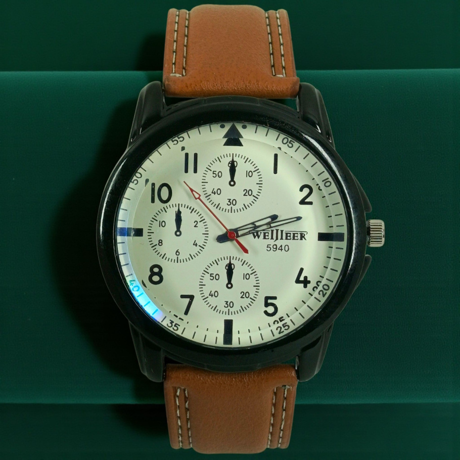 Купить Годинник чоловічий на ремні Weijieer 5940 d-48 (014217)