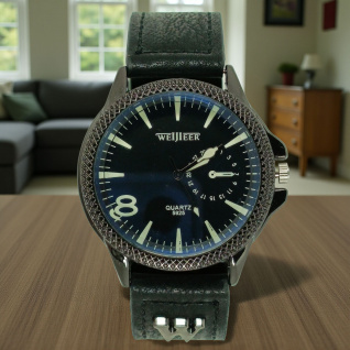 Годинник чоловічий на ремні Weijieer 5925 d-44 (014198)