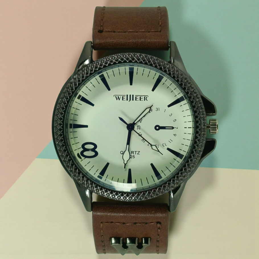 Купить Годинник чоловічий на ремні Weijieer 5925 d-44 (014196)