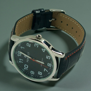 Купить Чоловічий годинник на ременці Perfect 417N-05  d-40 (014337)