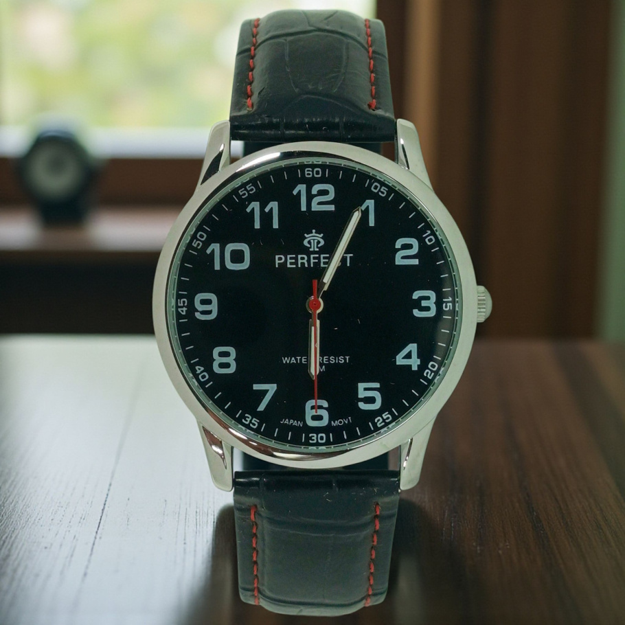 Купить Чоловічий годинник на ременці Perfect 417N-05  d-40 (014337)