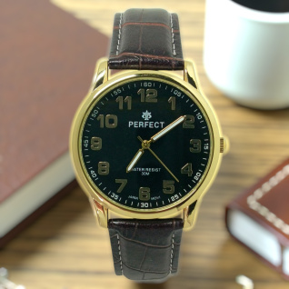 Мужские часы на ремне Perfect C417N-08 d-40 (014332)