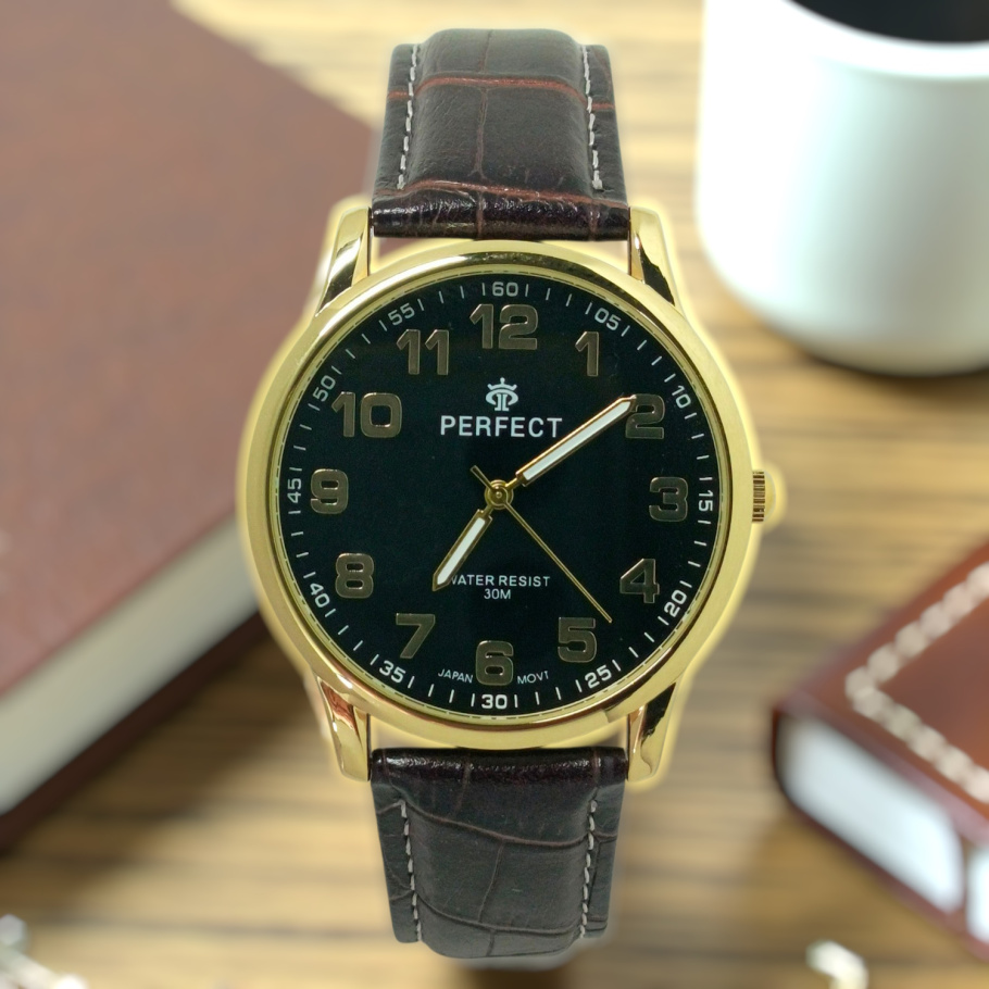 Купить Чоловічий годинник на ременці Perfect C417N-08  d-40 (014332)